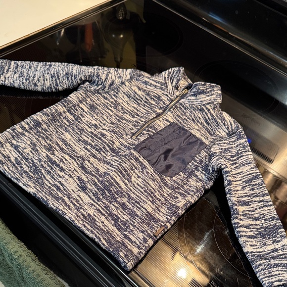 Eddie Bauer Navy and White Knit  Baby Sweater - Picture 1 of 7